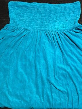 torrid Turquoise Strapless Swim Coverup